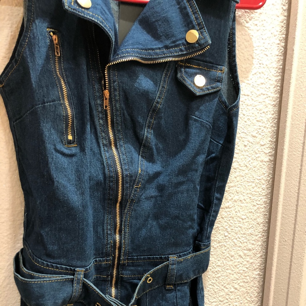 Blue Jean fashionnova jump suit